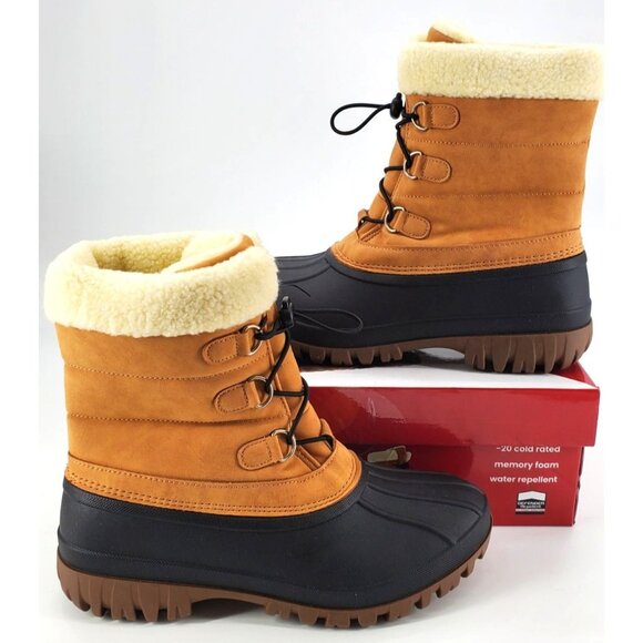 CHOOKA Boots 6 Duck Waterproof Cold Weather Winter Snow Rain Shoes Shearling Fur - Picture 1 of 15